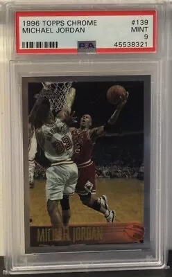 1996 Topps Chrome Michael Jordan #139 - PSA 9 MINT • $239