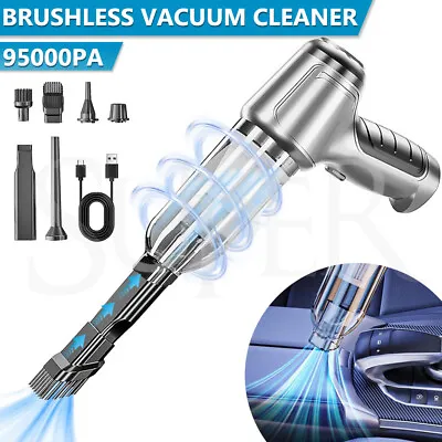 Electric Air Duster Cordless Vacuum Cleaner Blower 95000PA For Home Car Keyboard • $42.99