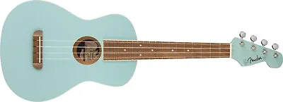 $119.99 • Buy 097-0450-504 Fender Avalon Tenor Ukulele Walnut Fingerboard Daphne Blue
