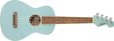 $119.99 • Buy 097-0450-504 Fender Avalon Tenor Ukulele Walnut Fingerboard Daphne Blue