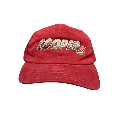 Vintage Mini Cooper S Car Promo Hat Cap Spellout Made In USA Y2K Red • $29.99