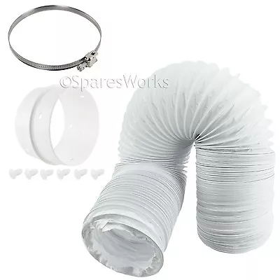 £14.89 • Buy 4M Long Vent Hose Extension Pipe & Connectors For CANDY Tumble Dryer