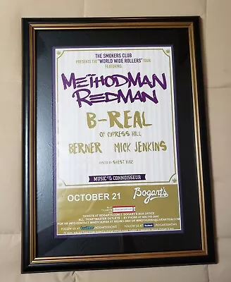 Methodman & Redman B-Real Music Venue Poster Framed Matted And Signed • $24.47