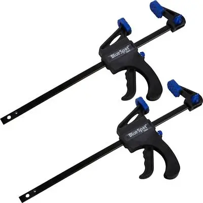 BlueSpot 2pc Quick Grip Speed Light Duty Vice Bar 150mm Rapid Clamp Set 6  • £5.29