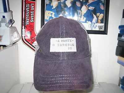A Kurtz Mesh Cordoroy Baseball Hat Cap Adult Military Fritz Airborne Navy • $17.99