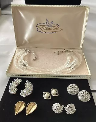 Vintage Designer Signed Crystal Jewelry Trafari Kramer Of NY Laguna MoreG131 • $95