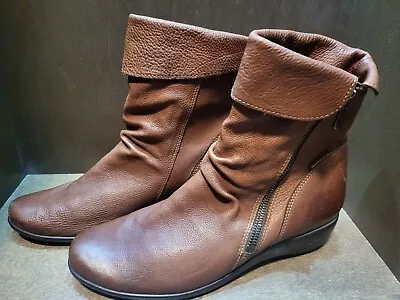 Mephisto Seddy Boot Ankle Bootie Brown Leather  Women's Size 7 US • $49.99