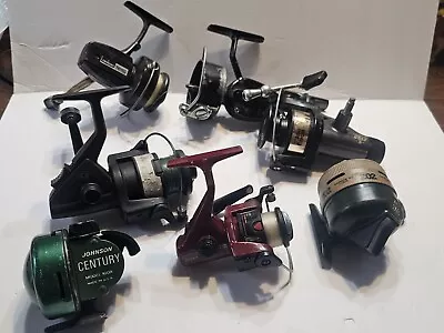 Vtg Lot 7 Fishing Reels Abu Garcia Mitchell Cardinal Zebco Johnson Parts/repair  • $34.99