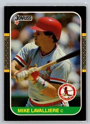 1987 Donruss Baseball #331 Mike LaValliere RC - VG - St. Louis Cardinals • $1.25