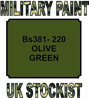 Bs381-220 Olive Green Military Paint Metal Steel Heat Resistant Engine  Vehicle • £14.99