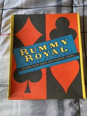 Whitman Michigan Rummy Royal 30 In X 30 In Poker Board Game Mat Vtg • $26