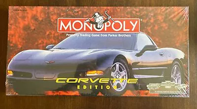 Monopoly Corvette Edition Parker Brothers Board Game W/ 8 Custom Pewter Tokens • $54.95