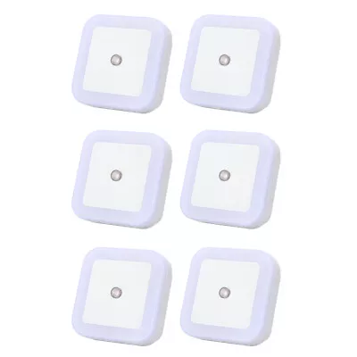  6 Pcs Night Light Toilet Motion Sensor Indoor Wall Sconce Intelligent • £11.75