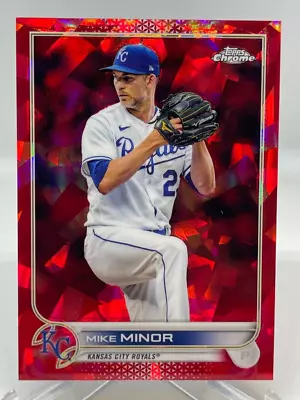 Mike Minor 2022 Topps Chrome Sapphire Edition Red Refractor #4/5 Royals / Reds • $49.98