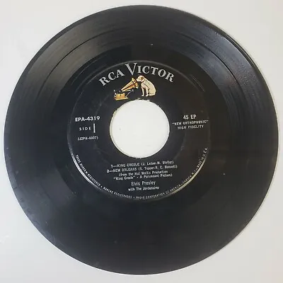 Elvis Presley  King Creole   New Orleans  45 EP Tested Vg Rca 4 Songs EP • $8.81