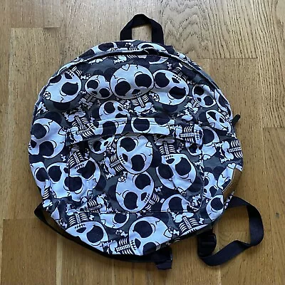 £14.99 • Buy Bleeding Heart Cute Skulls Backpack Shoulder Bag Zip School Emo Kawaii Y2K