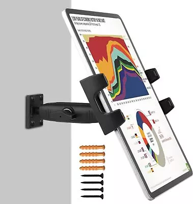Tablet Wall Mount Ipad Holder With Long Arm 360° Adjustable Compatible With 4... • £29.81