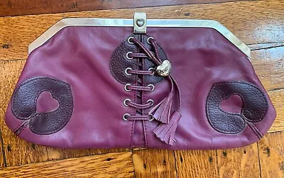 Lovcat Paris Bag. Clutch. Leather. Burgundy • $5.99