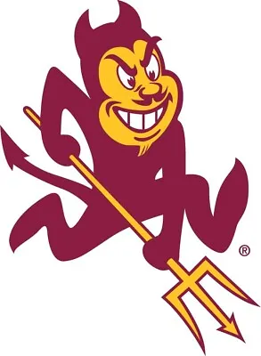 Arizona State Sun Devils Sparky Logo - Die Cut Laminated Vinyl Sticker/Decal • $3.75