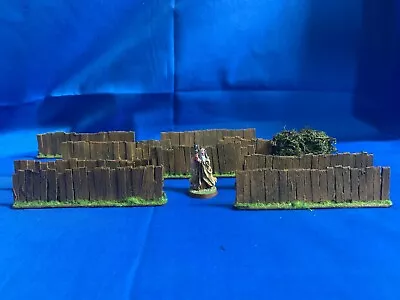 Wooden Fences  Wargaming Scatter Terrain Warhammer LOTR Handmade • £9.99