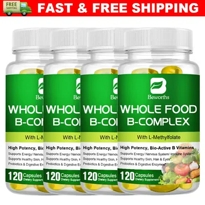 Vitamin B Complex 120 Capsules B1B2B3B5B6B7B9B12 Immune Support Pills • $39.98