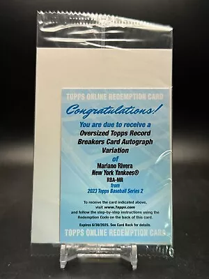 2023 Topps Series 2 Mariano Rivera Boxtopper Auto /10 Yankees Sealed Redemption • $299.95