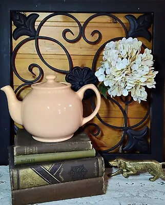 Sadler PEACH Pink CORAL  Betty   4 Cup Teapot Made In England Spring Tea EUC • $24.99