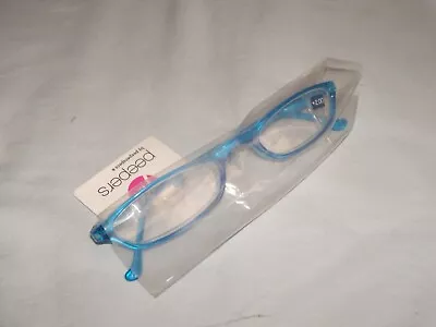 Peepers Blue Skinny Mini Unisex Reading Glasses +1.75 (NEW) • $12.95