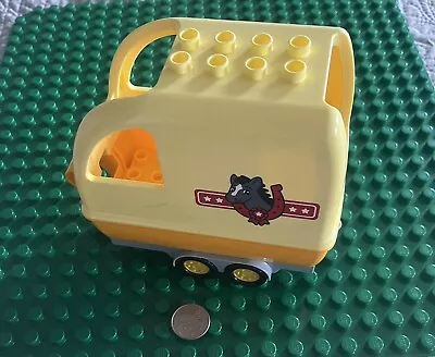 Lego Duplo- Yellow Horse Trailer Vehicle Piece Part Pony S2 • $6.99