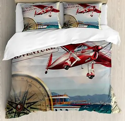 Adventure Duvet Cover Set Twin Queen King Sizes With Pillow Shams Ambesonne • $69.99