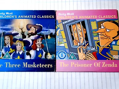 £1.59 • Buy 2 X CHILDRENS ANIMATED CLASSICS = 3 MUSKETEERS / PRISONER OF ZENDA = 2 X  PROMO