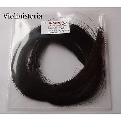 Violin Viola Black Horse Bow Hair Finest Mongolian 80cm 4/4 Hank UK Seller • £5.99