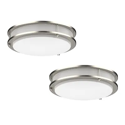 2-PACK LED Flush Mount Dimmable Ceiling Light 4000K Daylight 10 /12 /14 • $30.99