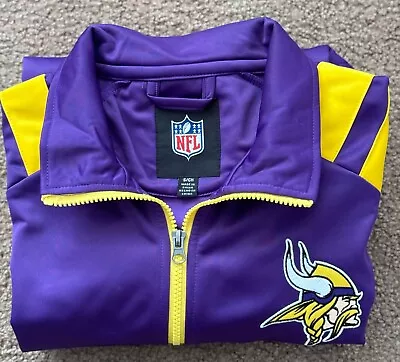 Minnesota Vikings Heavyweight Full Zip Jacket Men Size Small NFL Football NWOT • $25.64