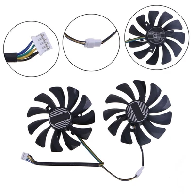 $17.77 • Buy 2PCS 4Pin GPU Cooling Fan HA9010H12F-Z 85MM For Inno-3D GTX1060 6G GTX960 Cooler