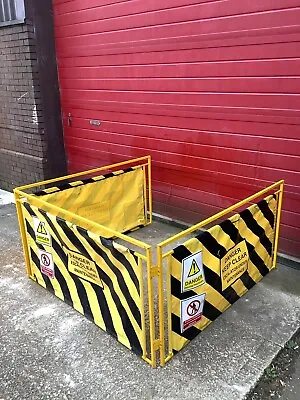 Aluminium Fold Out 3 Hinged Panel Safety Barrier Building Construction Public • £25