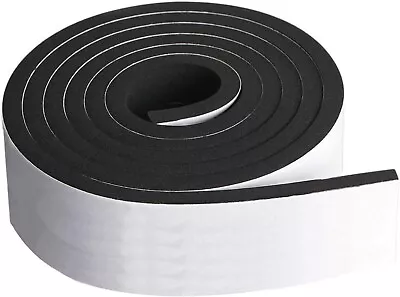 1/2thk X1w X10' Closed Cell Sponge Rubber Neoprene/epdm Blend Adhesive 1 Side • $12.92