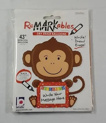 Remarkable Dry Erase Balloon - Monkey - Celebrate - Write Your Own Message - 43  • $9.99