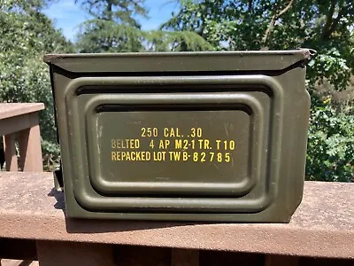 WW2 US Army Military Field Gear Ammo .30 Ammunition Chest Box Can M1A1 • $229.99