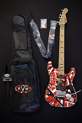 EVH Striped Series Frankenstein Relic Bundle With EVH Gig Bag Strap And Pick • $2019