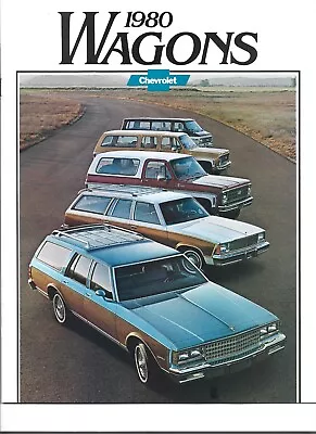 1980 Chevrolet Impala Caprice Malibu Station Wagon Sales Brochure With Blazer • $6.39