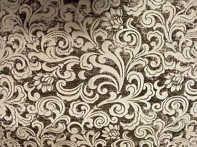 Milano Liberty Mocha Fibre Naturelle Velvet Curtain Upholstery Fabric • £2.69