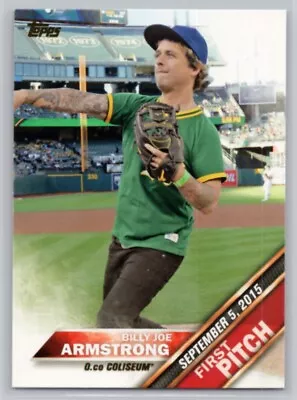 2016 Topps #fp-4 Billy Joe Armstrong First Pitch (series 2) Oakland Athletics • $7.99