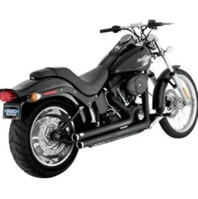 Vance & Hines Big Shot Staggered Exhaust Harley Softail 1986-2011 FXS FLST 47921 • $659