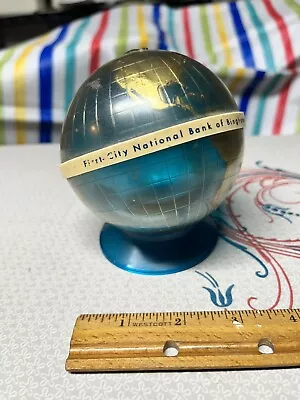 Vintage 196o's First City National Bank Of Binghamton NY - Plastic Globe  • $5.99