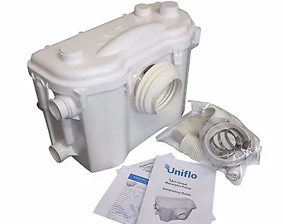 Uniflo Universal Pro Macerator Slim Toilet Pump. 22mm Discharge.Replace Saniflo. • £189