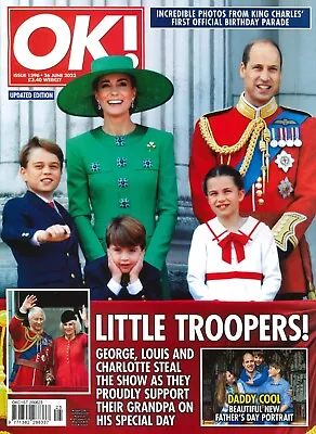 OK! Magazine King Charles Birthday Parade Kate Middleton Prince William 26.6.23 • £11.99