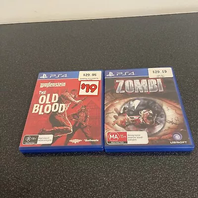 Wolfenstein: The Old Blood [Pre-Owned] (PS4) And Zombie • $30