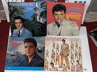 Rare Vintage Elvis Presley Vinyl Records Lot Of 4 Collection A Must Have • $38.50