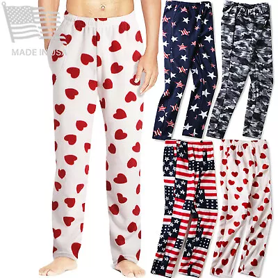 Mens Pajama Pants Flannel Fleece Lounge House Wear Size S M L XL XXL • $21.99